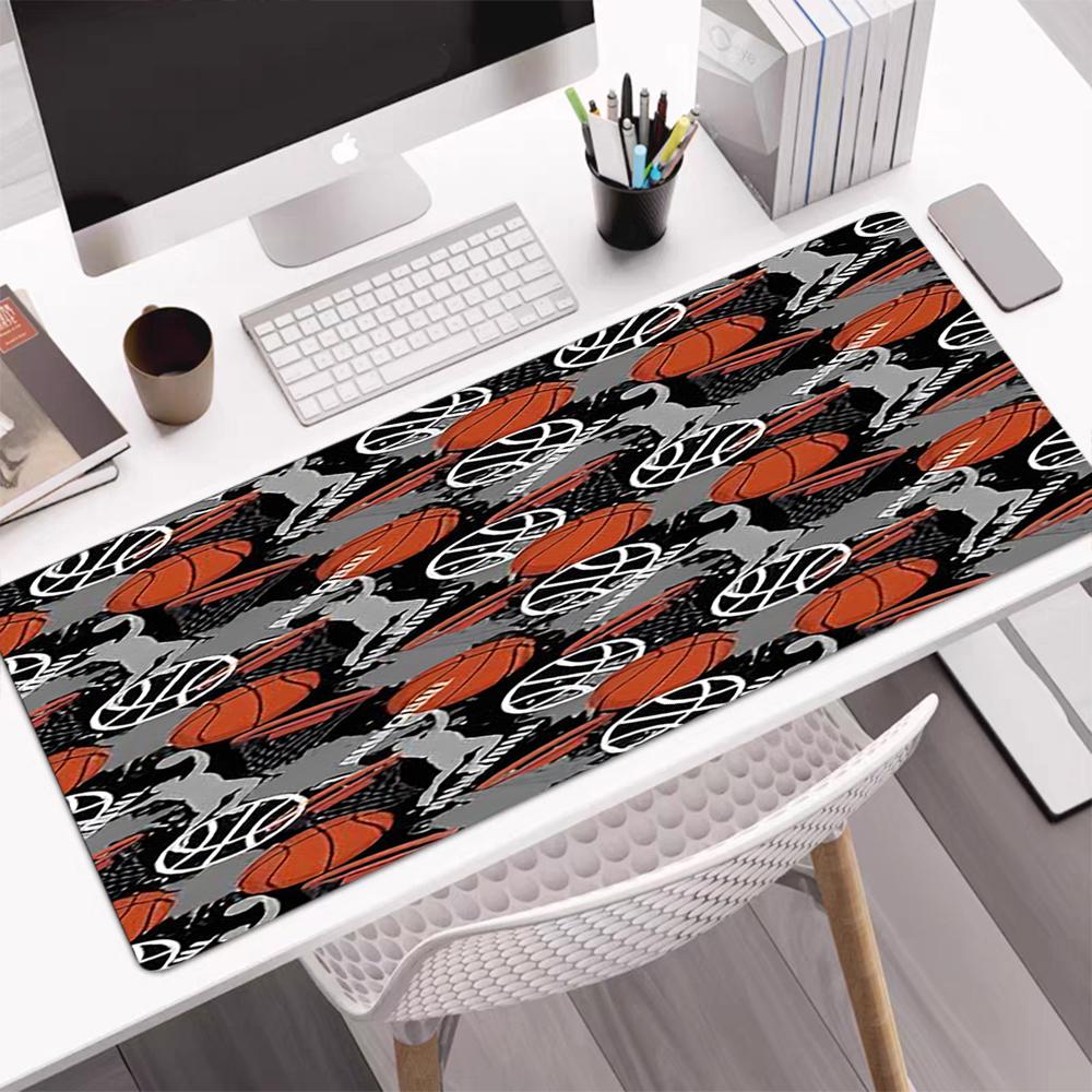Basketball Theme Mouse Pad, Non Slip Rubber Base, Multifunctional Office & Home Decor, Perfect for Workspace Personalization.