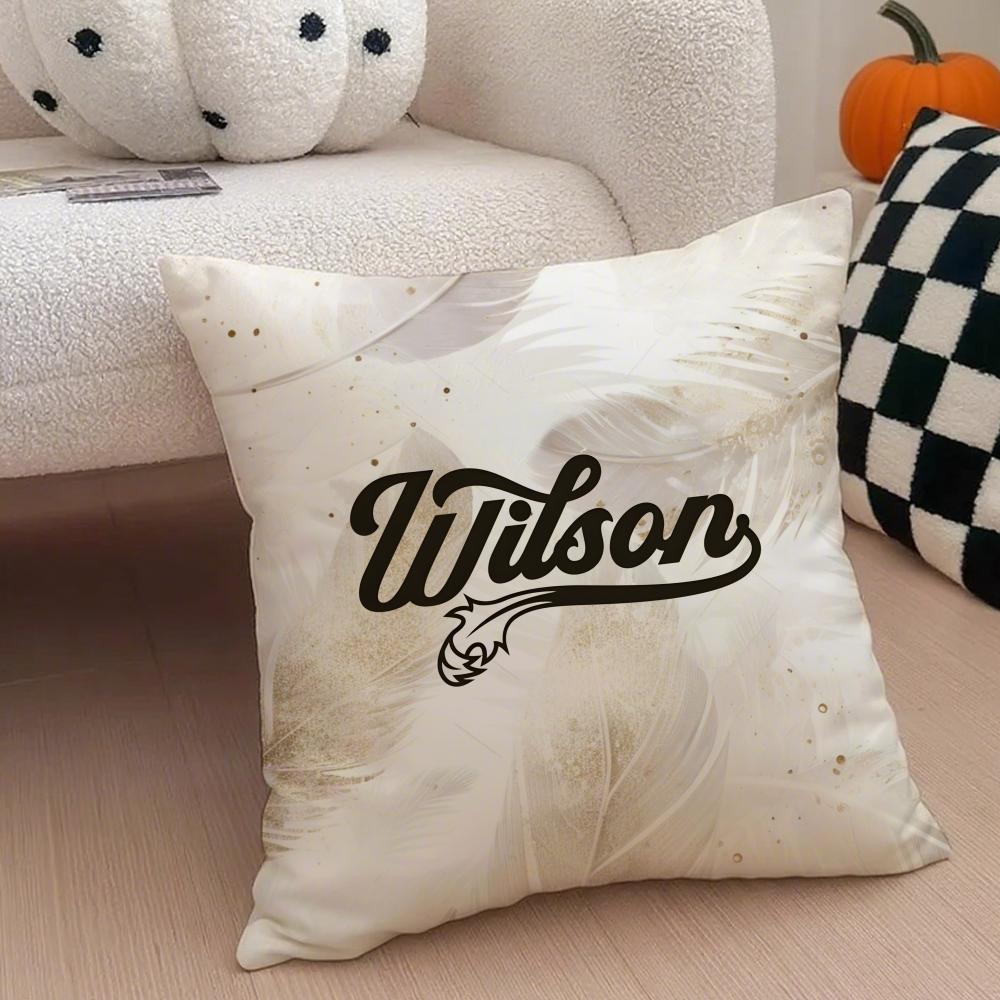 brand classic WWilson Cushion Cover Throw Pillow Cover Hidden Button Durable Polyester Chair Cushion