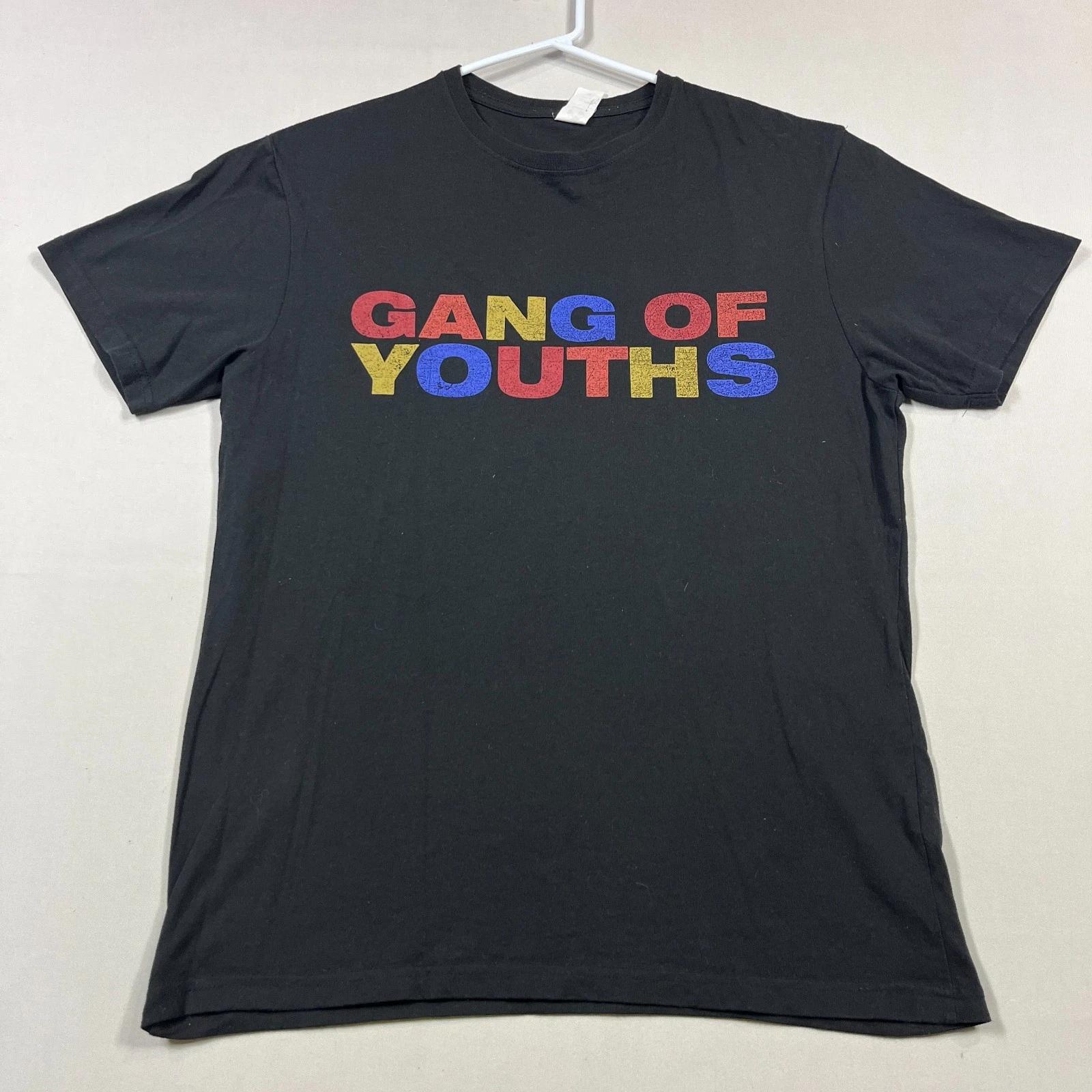 

Gang of Youths Band T Shirt Australia Aus Music Black Cotton Tee Mens Medium M XL