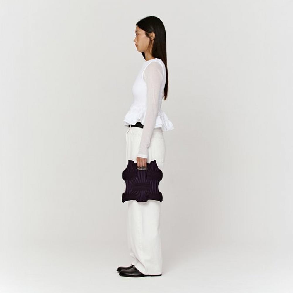 Pleatsmama New Bow Bag Deep Purple