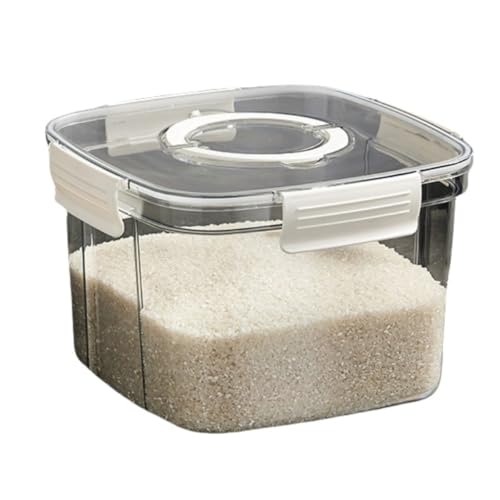 

Stylish vacuum rice storage container for single-person households (transparent, small (5kg))