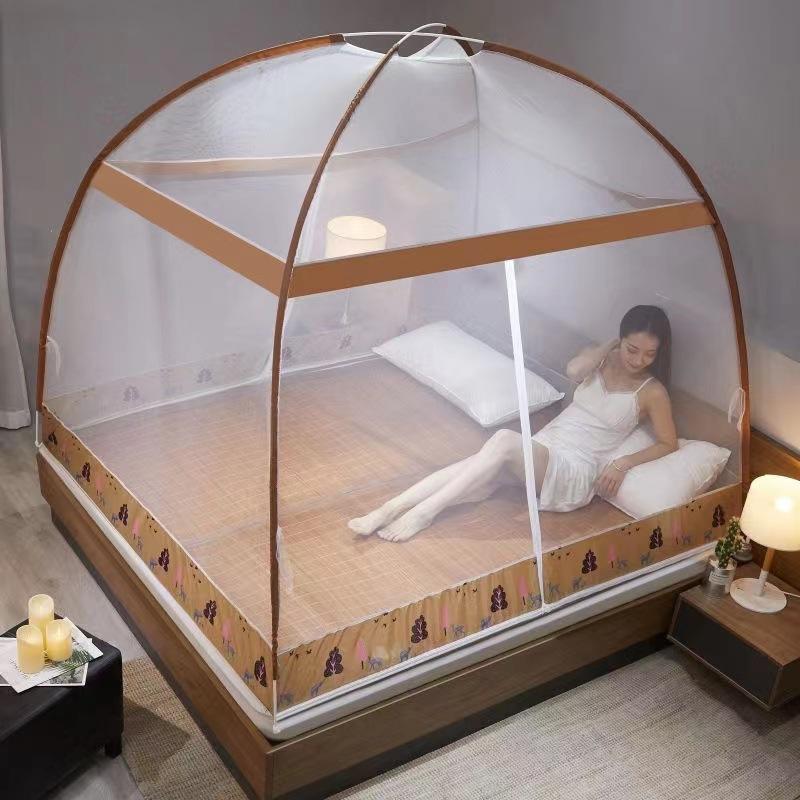 2022 Installation-free Yurt Mosquito Net Dust Top Household Encryption Thickened Student Dormitory Mosquito Net
