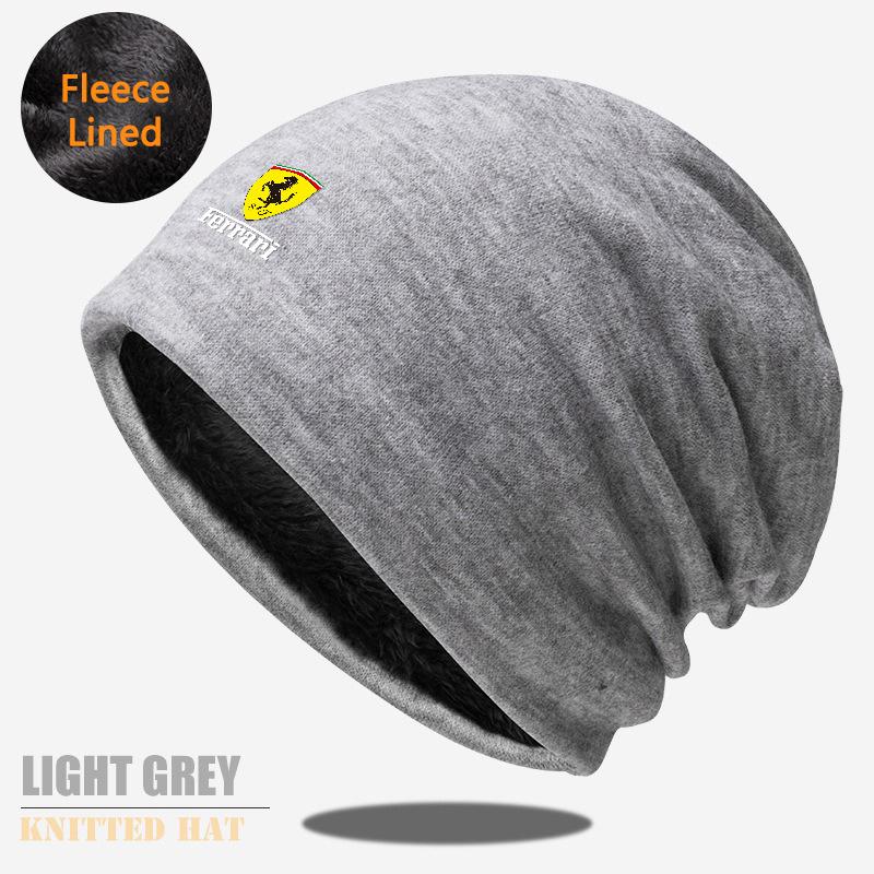 Men's Women's Hip Hop Cap Unisex Beanie Knitted Hat Fleece-lined Windproof Hats For Ferrari F430 Stradale 458 488 599 612 F8 F12