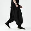 Men Pants Fashion Korean Style Harem Loose Style Cotton Pants Man Solid Trousers
