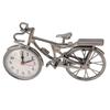 Fahrraduhr Lebensechtes Vintage Dekoornament Kompakter Tischwecker für Zuhause Wohnheim Büro