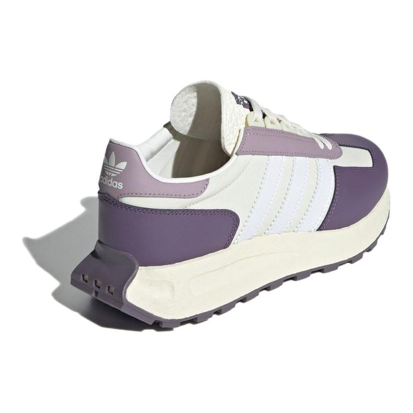 Adidas Originals Retropy E5 Sports Adventure Slip-Resistant Durable Low-Top Lifestyle Shoes Women Sneakers White Purple IE8441