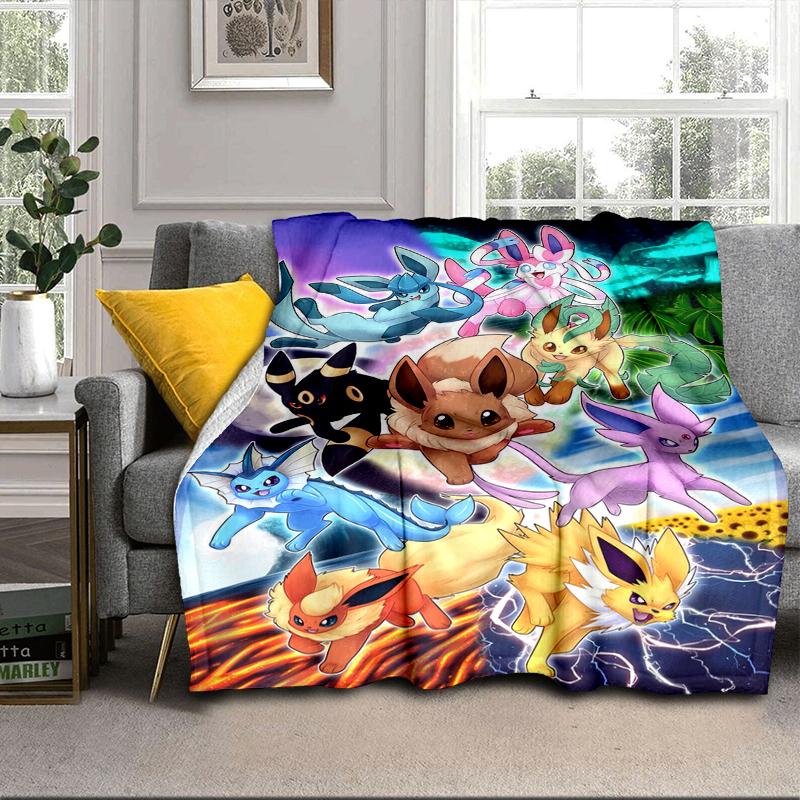 Stained Glass Pika Fantasy Blanket Flannel Blanket for bed, sofa, Camping, Hiking, Picnic Essentials, gift for family Fan gifts