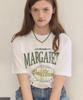 OURHOPE Checkerboard Margaret T-Shirt - White