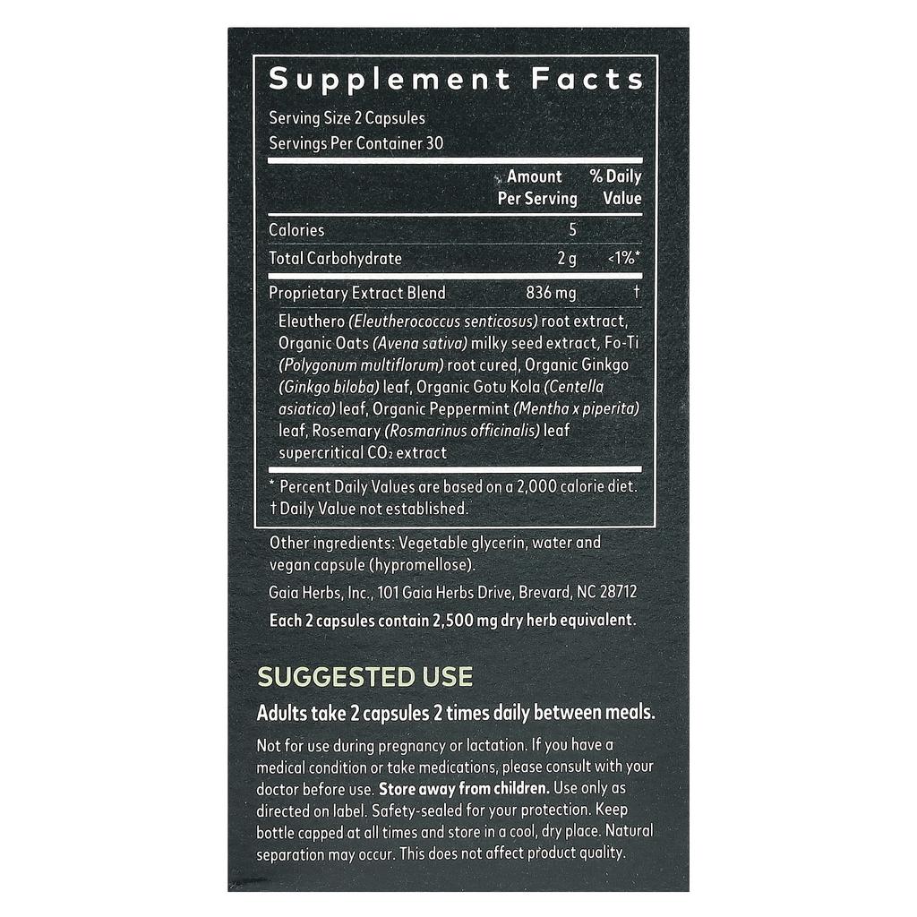 Boost your Attention, Vegan Liquid Phyto-Caps® 60 Tablets