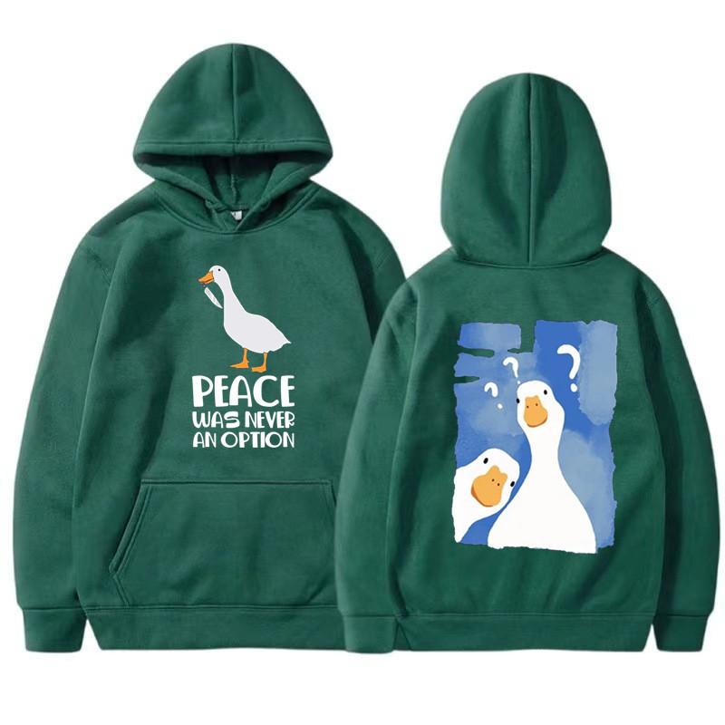 Fashion Male and female couples Cute duck print Hoodie Casual Hoodies Pullovers Sweatshirts Men's Color Hoodies