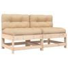 Maison Exclusive - Canapés centraux avec coussins 2 pcs bois de pin massif