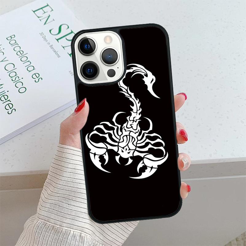 Animal Scorpio Phone Case cover For iPhone 17 Air 15 16 16e 14 13 Pro Max Coque 12 11 Pro Max For Apple PLUS fundas