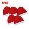 Automotive Christmas Decor King Size Santa Hat Headrest Cover Seat Back Cover for Holiday Vehicle Decoration
