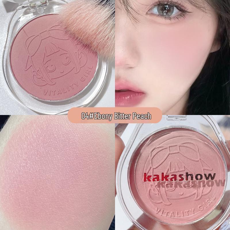 Kakashow Vitality Gradient Blush - Natural Nude, Long-lasting Matte Color for Women.