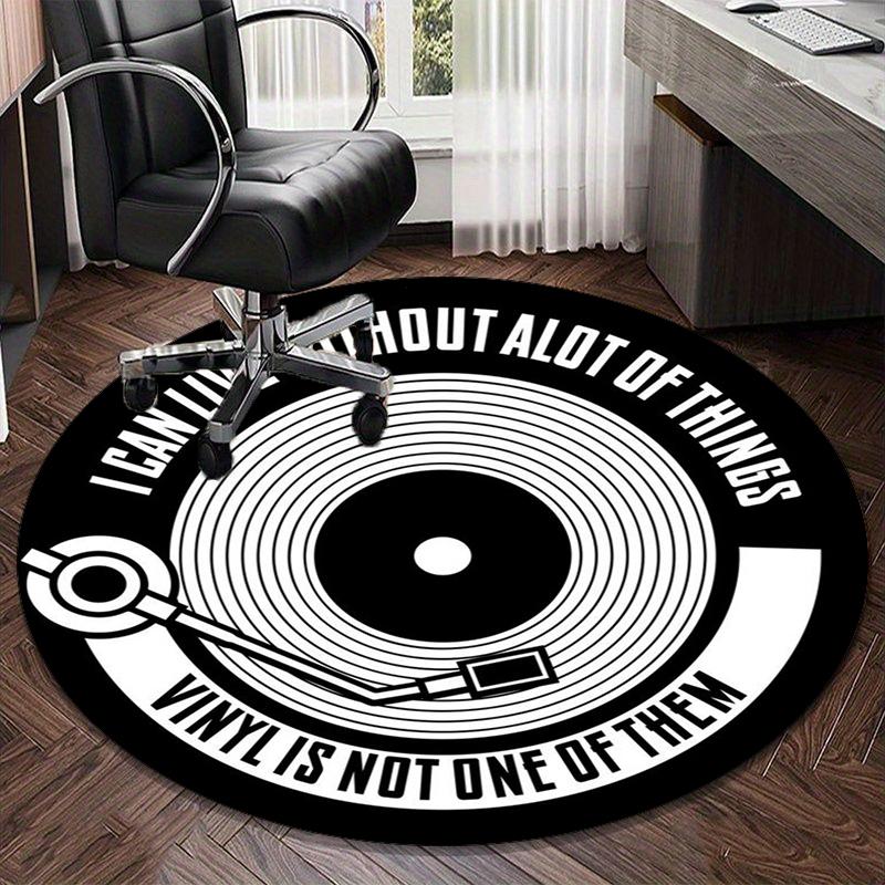 Music Harmony Symbol round carpet Chair cushion Round Entryway Rug, Soft Round Rugs for Living Room, Bedroom, Circle Carpet decor gifts