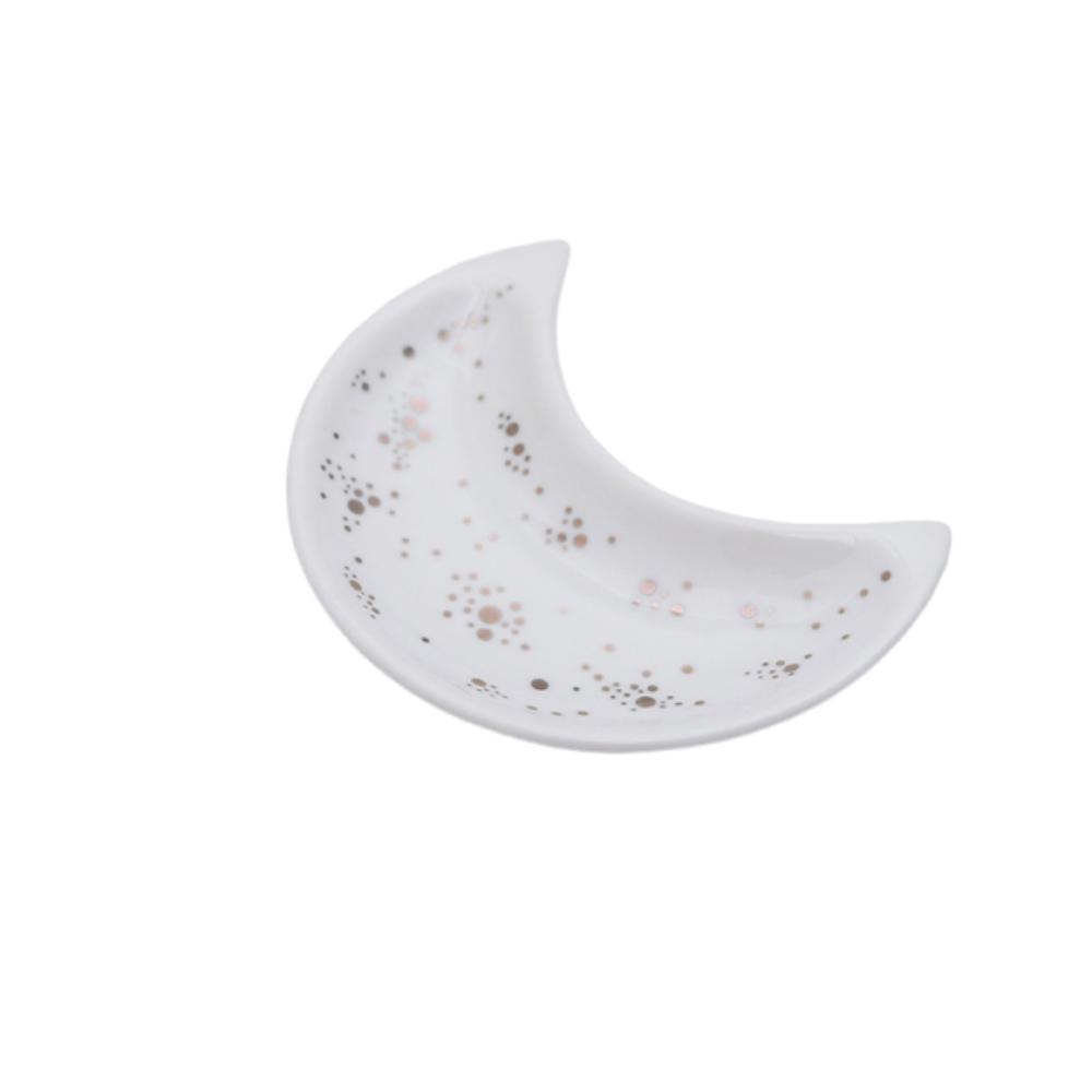 

Minimalist Jewelry Storage Plate Nordic Key Storage Holder Desktop Ornaments White Polka Dot
