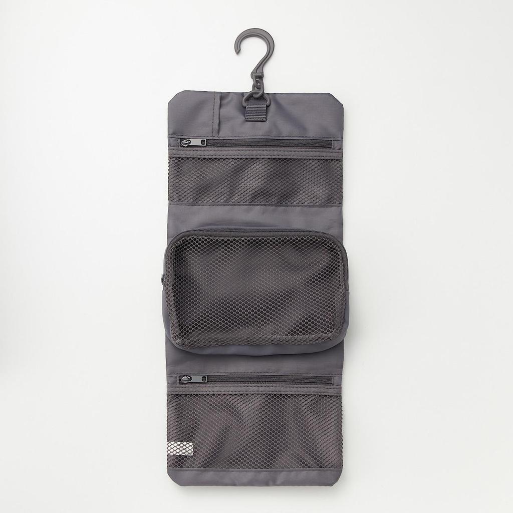 MUJI Style Rectangular Cosmetic Bag - Quality Portable Clutch & Coin Purse, Toiletry Storage with Buckle