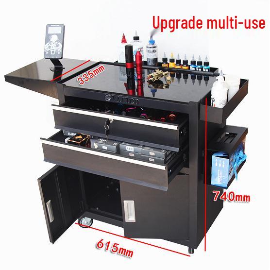 Tattoo Tool Cart with Drawer – Portable Roller Workstation Upgrade