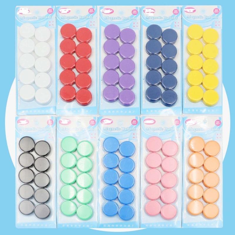 10 Pezzi Magneti Colorati per Lavagna Bianca Magneti Piccoli Forti Puntine da Disegno da usare come Magneti per Frigorifero Magneti per Ufficio