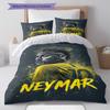 Neymar Pattern Bedding,Quilt Set Quilt Cover Pillowcase Home Birthday Gift(1 * duvet cover + 2 * pillowcase, without core)
