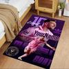 Messi Customize Your Name Area Rug Design for Balcony Bedrooms Living Rooms Decorate room Anti-slip Rug Decorate Offices Wedding Party Gift