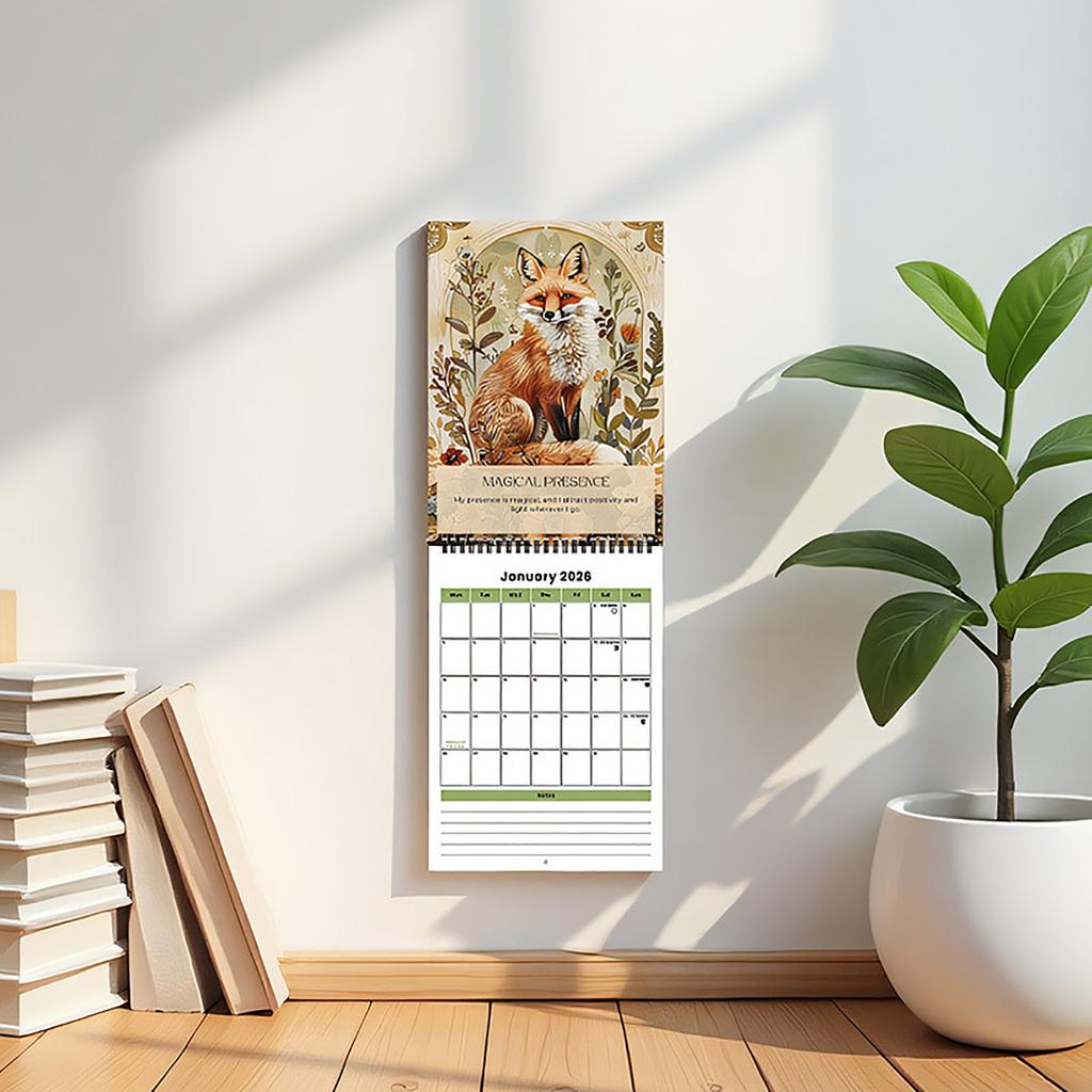 Mindfulness Wall Calendar – Inspirational Monthly Hanging Planner For Meditation & Intentional Living