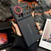 For ZTE Nubia Z80 Ultra Z70 Ultra Z70s Ultra Case Red Camera Frame Luxury Textured Ultimate Design Leather Protective Cover