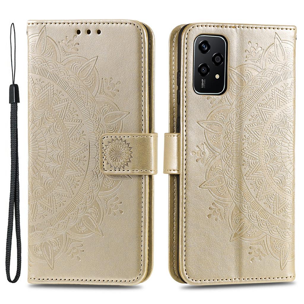 For Honor 200 Lite Case Flip Shockproof Leather Totem Wallet Phone Cover