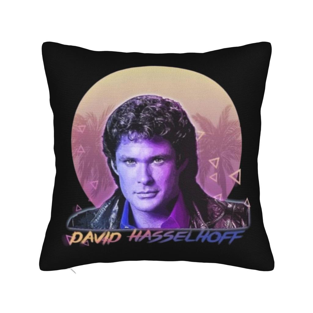 David Hasselhoff Pillow Cover Print Cushion Cover Vintage Pillow Case For Sofa Bedroom Home Decor