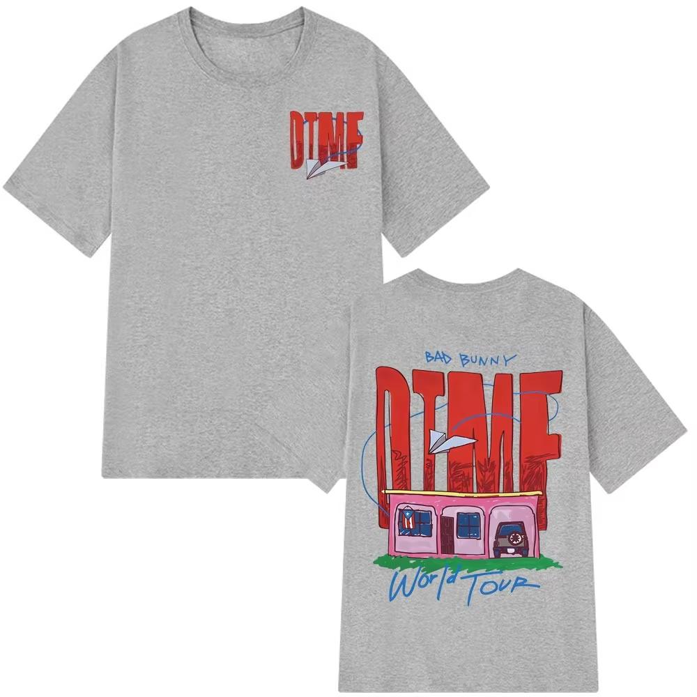 

Singer Bad Bunny DTMF World Tour 2026 Printed Tshirt AllSeason Pure Cotton Casual Streetwear Mens T Shirts Vintage T Shirt 4XL
