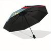 1pc Rocket Moonshot Auto Open/close, All-Season Portable Folding Umbrella for Women & Men, Travel, Everyday, Formal Events - Compact Luxury Parasol, O