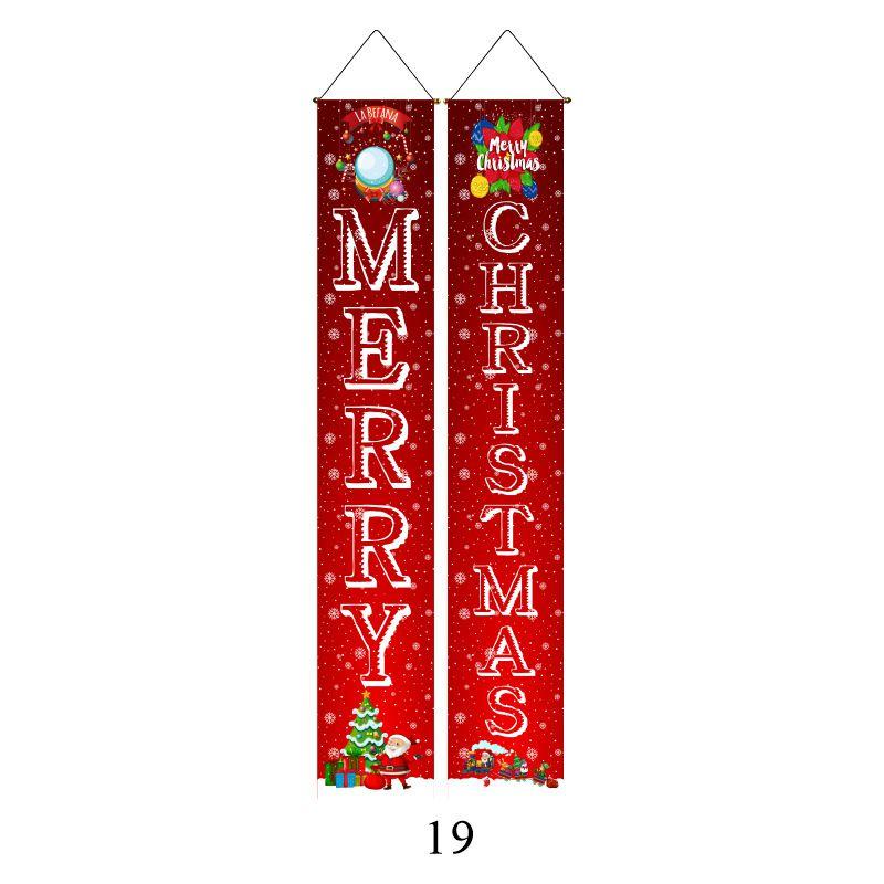 Elegant Nutcracker Christmas Decoration Hanging Door Banner Soldier Character Porch Sign