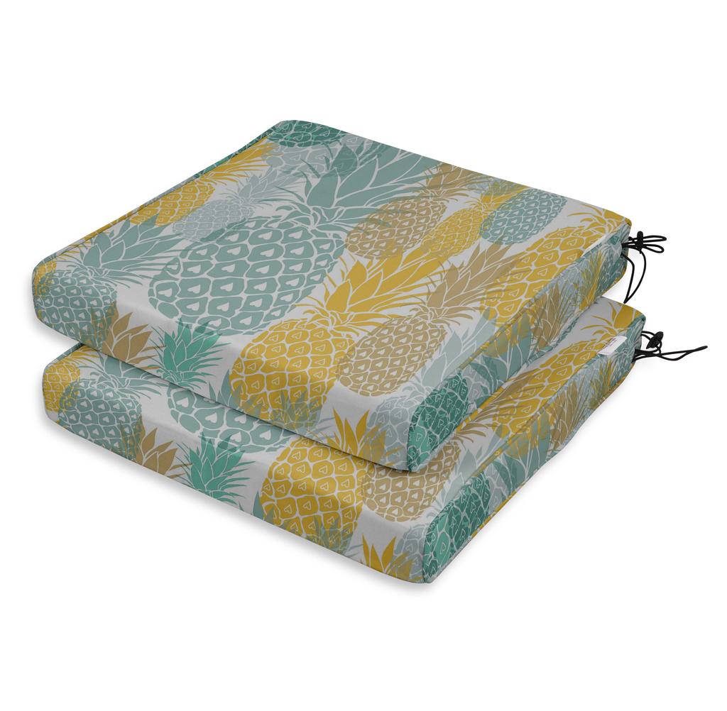 Vargottam Perfect Outdoor Indoor Square Corner Seat Cushions Water-Resistant Lounge Chair 18.5" X 16" Home Office Patio Furniture