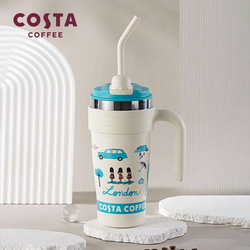 COSTA Яркий термостакан с трубочкой