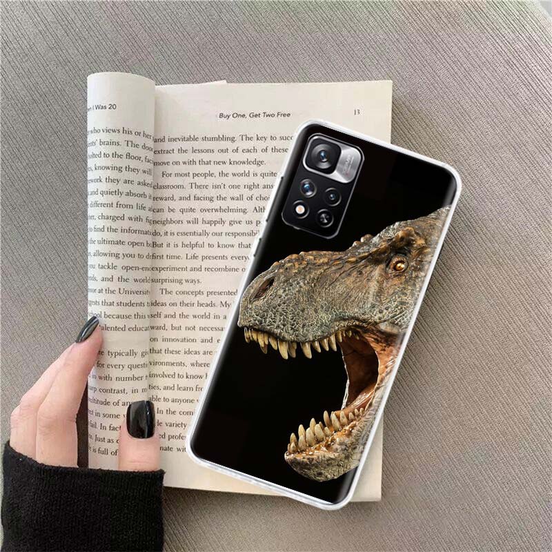 Dinosaurs Prehistoric Animals Phone Case For Redmi Note 13 12 Pro Plus 14 15 Pro 5G 11 11T 11E 11S 10 Pro 10S 9 9S Cover Cell Cl