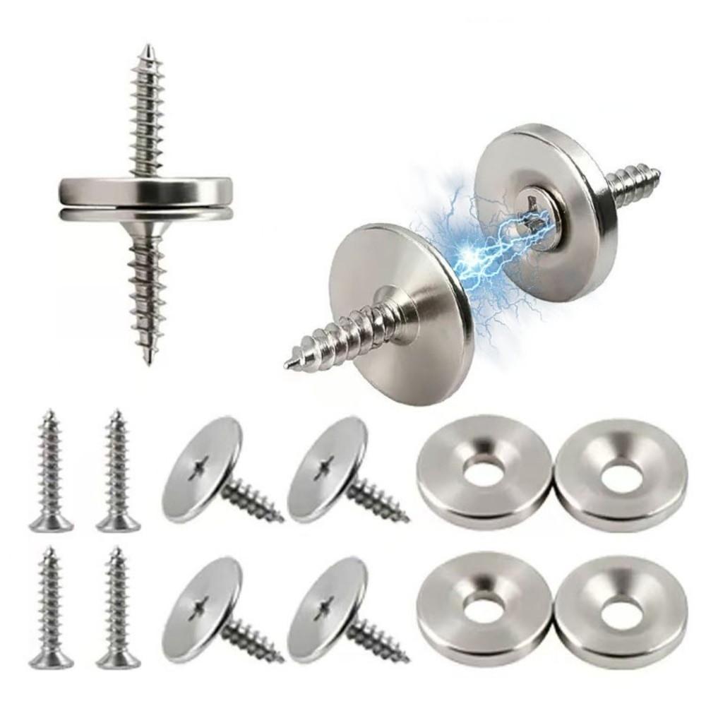 Round Magnetic Lock for Furniture Closer for Furniture Hardware Magnetic Door Catch