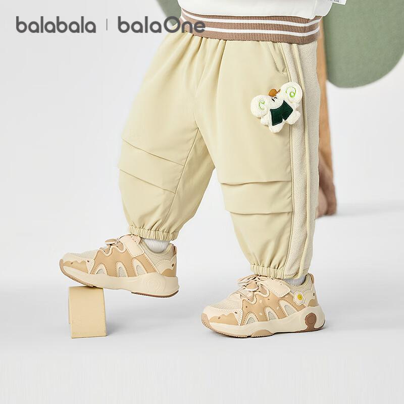 BALABALA balaOne Baby Fleece-lined Umbrella Pants Girls Boys Clothing 2025 Winter Clothing 208425108209