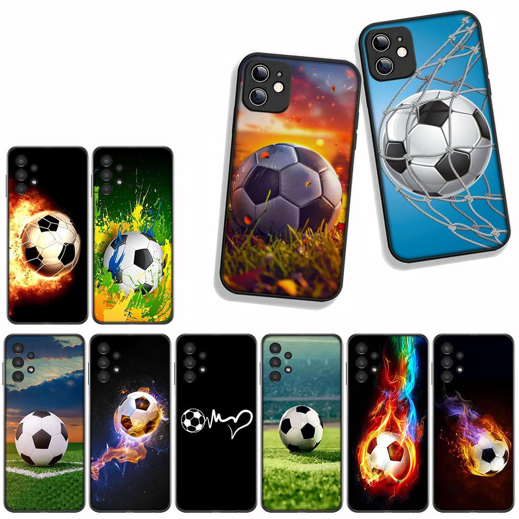 for Motorola Moto G54 G05 G24 G55 G75 G85 G15 G57 G86 Power Edge 50 30 Ultra Fusion neo Pro Case Football No5 Soccer Number No 5