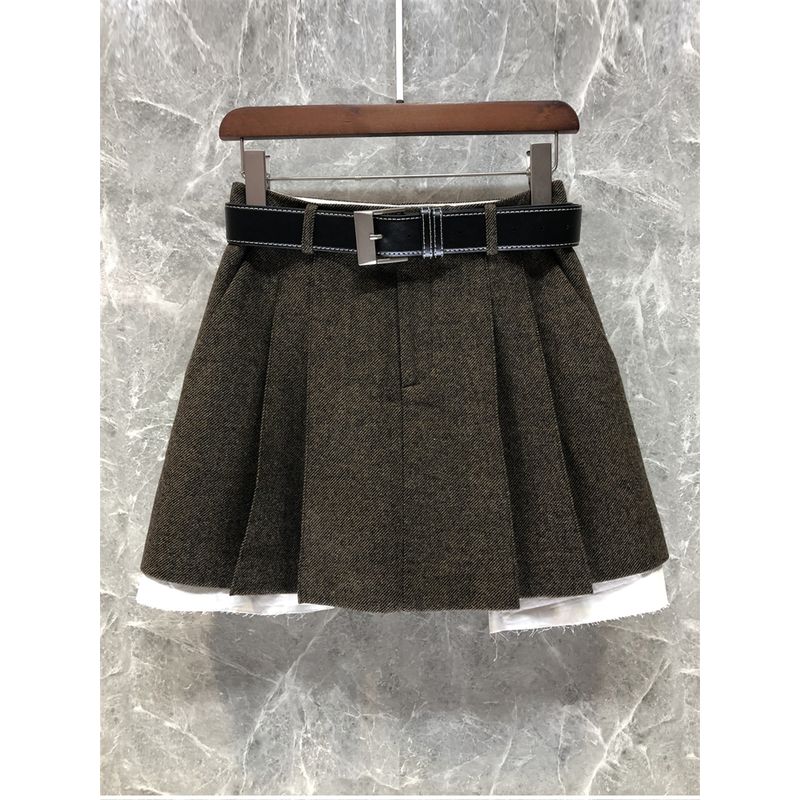 

Special Classy Wool High Waist Pleated Skirt Skirt Women s Spring European Goods New Preppy Style Slim Fit Skirt 52c13
