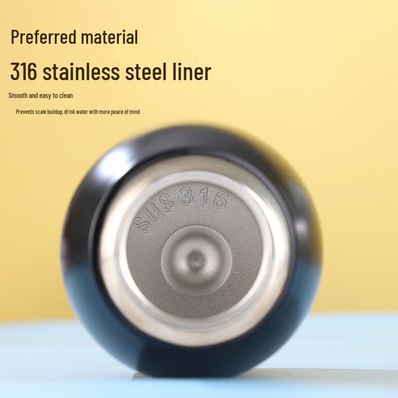 Compact 304 Stainless Steel Vacuum-Insulated Cup with Handle and All-Steel Lid