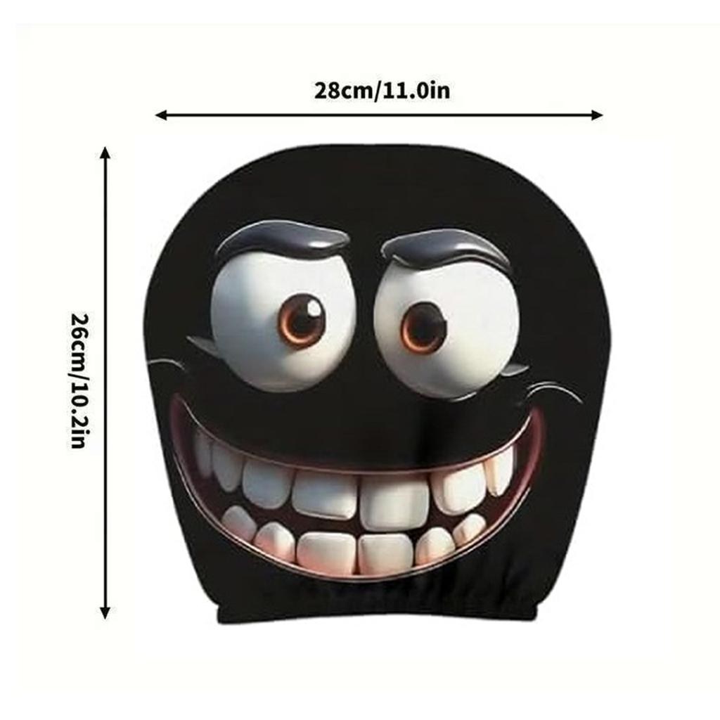 2pcs Car Headrest Covers Stretchy Headrest Protector Reusable Car Seat Mask for Auto Front Seat Rest Decoration