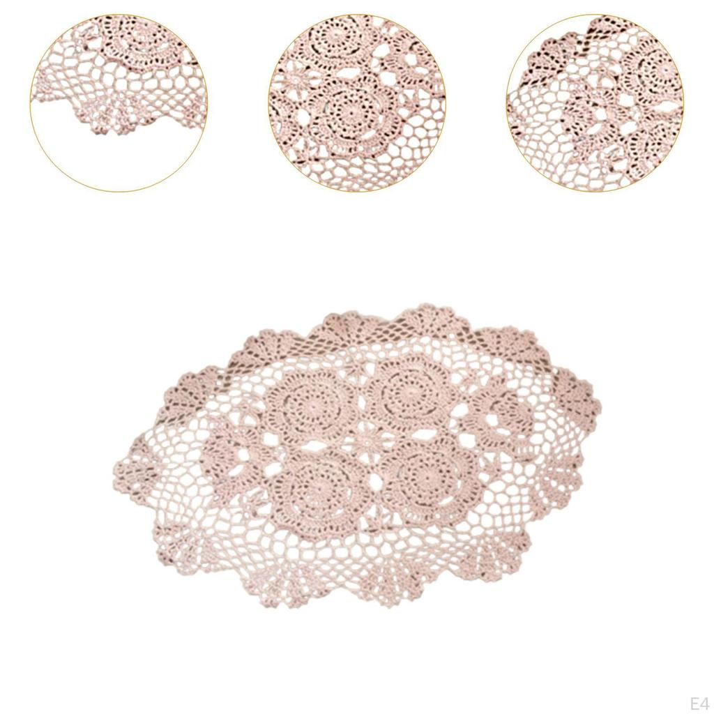 Dining Table Placemat Handmade Kitchen Mat Oval Multipurpose for Farmhouse