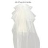 Cathedral Bridal Headpiece White Bride Veils Comfortable and Multilayer Tulle Veils Headpiece for Wedding Ceremony Wear