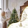 Weihnachtsbaumstern 3D Schneeflockenstern Weihnachtsbaumspitze Metallornamente Ausstellung Feiertagsdekorationen Für Außen Zuhause Herbst