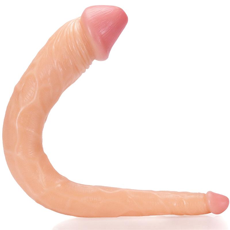 Small Tadpoles Unisex Double-headed Penis Super Long Size Head Dildo Female Pulling Supplies