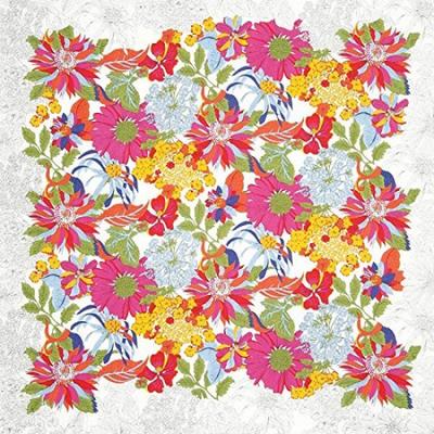 Liberty Velké Furoshiki Liberty Angelica Gala 92cm Bavlna Shantung Vyrobeno v Japonsku (Balicí látka), Vzor, Vzor, Široký, Furoshiki, Červený,
