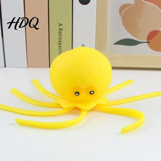 Durable Stress Ball Squeeze Toy Whale Shape Slow Rebound Decompression Relief Bright Color Desktop Ornament Sensory Fidget