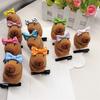5er-Pack Cartoon 3D Capybara Plüsch-Haarnadeln Modische Tier-Haarspange Haar-Accessoires Geschenk für Mädchen und Frauen