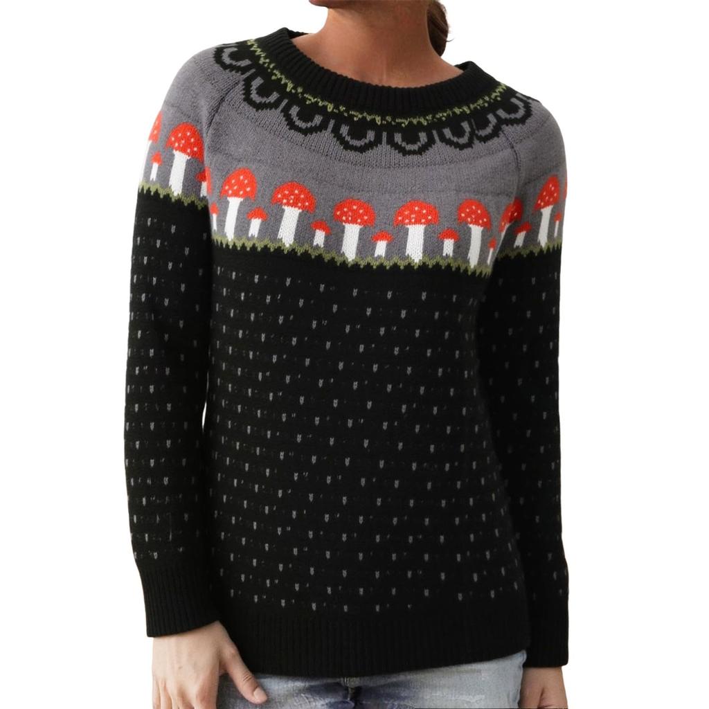 Damenmode-Pullover, Rundhalsausschnitt, lockerer Pullover, langärmliger Strickpullover
