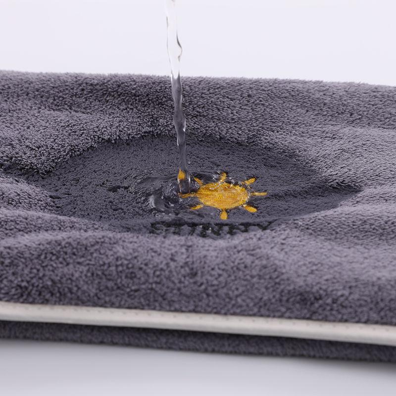 Badezimmerzubehör Cartoon-Muster 2 Stück Handtücher Weiches Baumwollhandtuch zum Gesichtwaschen Wasseraufnahme Haushaltstücher